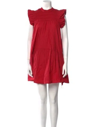 Pre-owned Love The Label Mock Neck Mini Dress W/ Tags In Pink