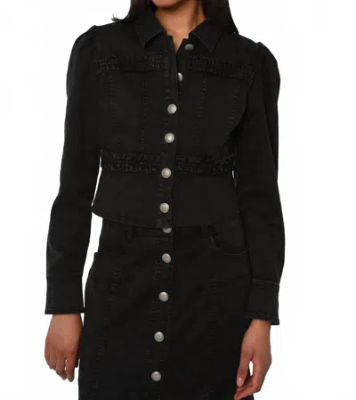 Love The Label Neva Jacket In Midnight In Black