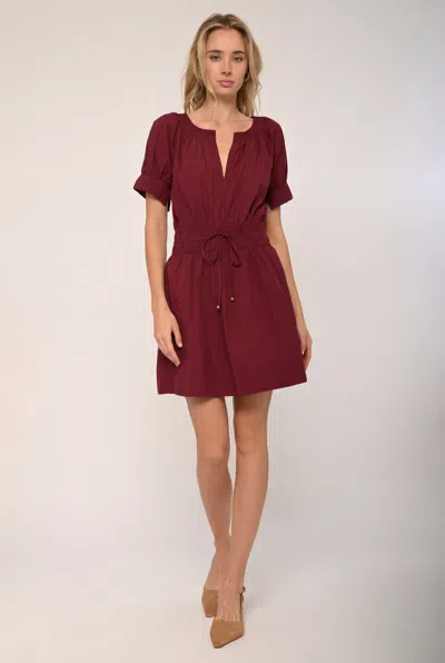 Love The Label Noah Dress In Burgundy