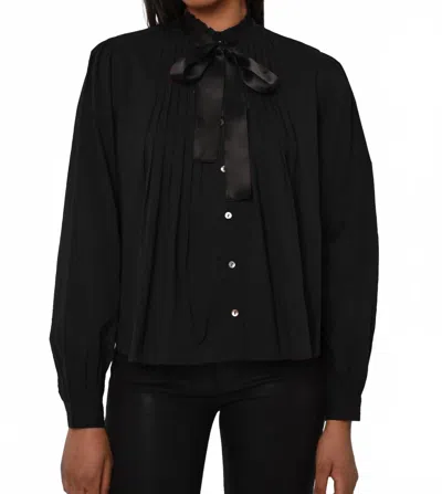 Love The Label Nyla Long Sleeve Top In Black