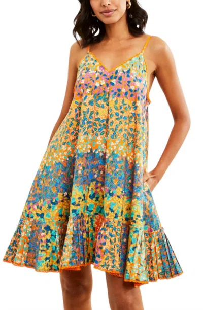 Love The Label Opal Dress In Samira Print Orange