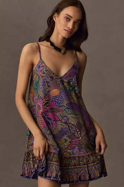 Love The Label Padma Printed Swing Mini Dress In Multicolor
