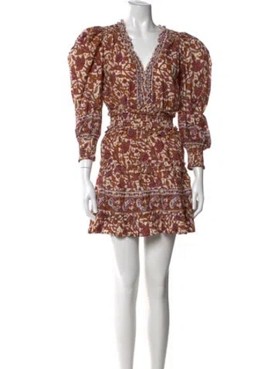 Pre-owned Love The Label Paisley Print Mini Dress In Neutral