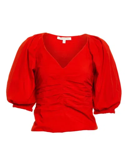 Love The Label Paloma Top In Red Alert