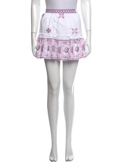 Pre-owned Love The Label Patterned Mini Skirt In Multicolor