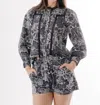 Love The Label Pearl Top In Posada Floral Print In Multi