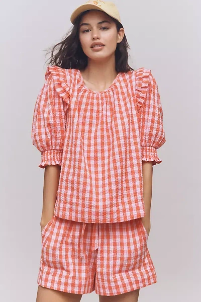 Love The Label Penelope Puff-sleeve Top