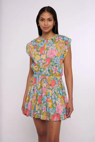 Love The Label Porto Mini Dress In Multi