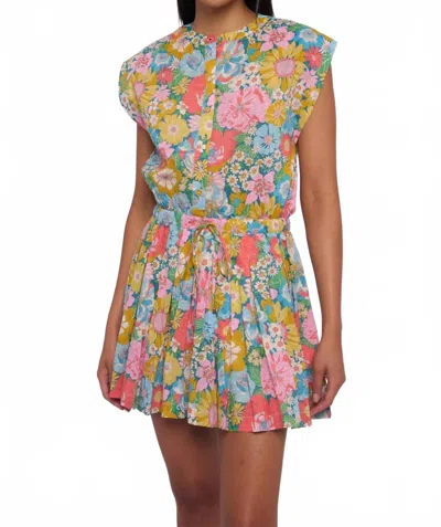 Love The Label Porto Mini Dress In Summers In The Sun 2 Liberty Print In Multi