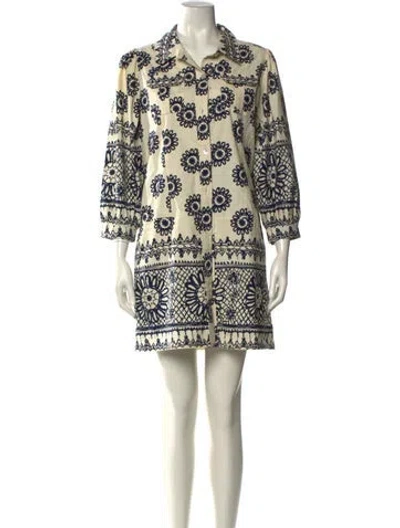 Pre-owned Love The Label Printed Mini Dress In Neutral
