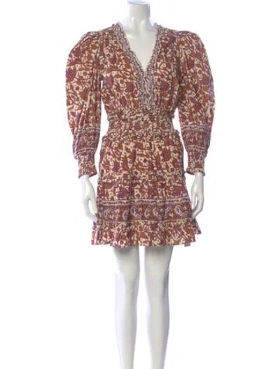 Pre-owned Love The Label Printed Mini Dress In Neutral
