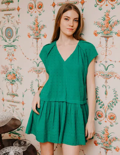 Love The Label Rae Mini Dress In Green