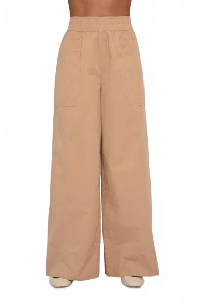 Love The Label Ramona Full-length Silhouette Pants In Sand Dust In Multi