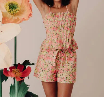 Love The Label Ramona Shorts In Ramesa Floral Print