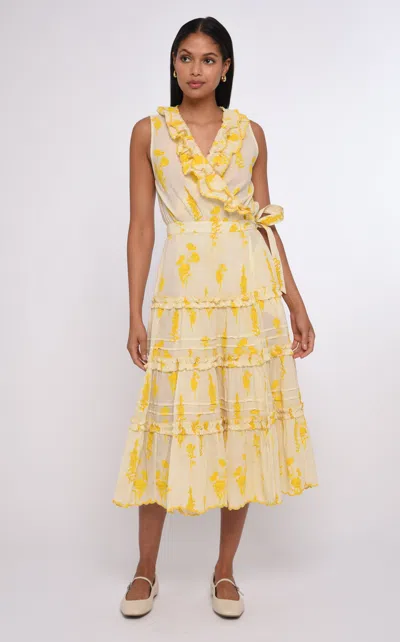 Love The Label Remy Sleeveless Maxi Dress In Yellow