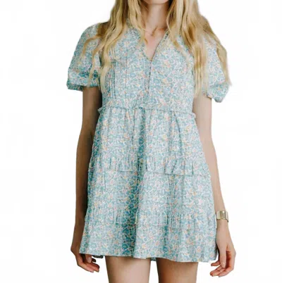 Love The Label Renee Dress In Mrs Stoneley Blue