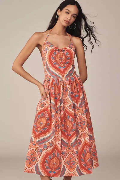 Love The Label Rita Halter A-line Midi Dress