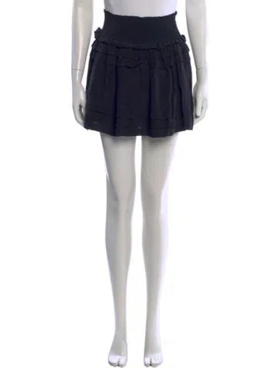Pre-owned Love The Label Ruffle Embellishment Mini Skirt In Blue