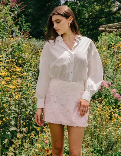 Love The Label Selena Mini Skirt In White