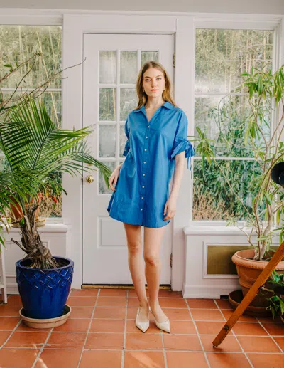 Love The Label Shannon Mini Dress In Blue