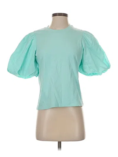 Pre-owned Love The Label Short Sleeve T-shirt In Teal