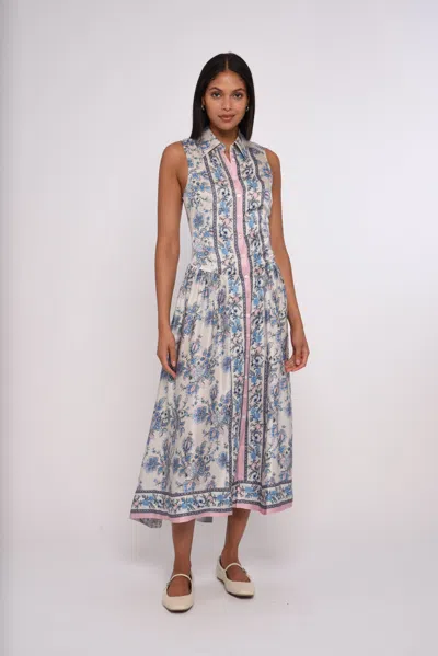 Love The Label Sierra Midi Dress In Blue