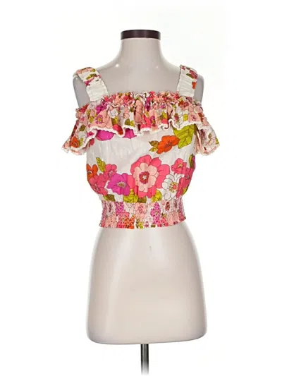 Pre-owned Love The Label Sleeveless Blouse In Pink