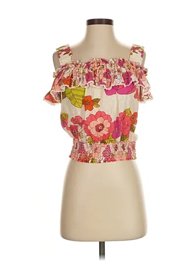 Pre-owned Love The Label Sleeveless Blouse In Pink