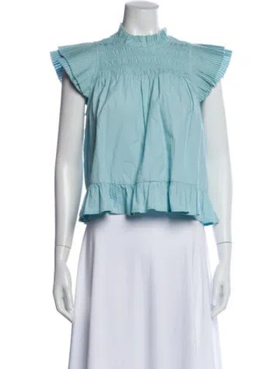 Pre-owned Love The Label Sleeveless Top In Blue