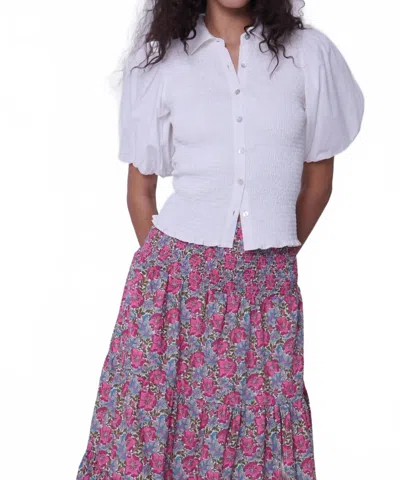 Love The Label Sohan Short Sleeve Top In White