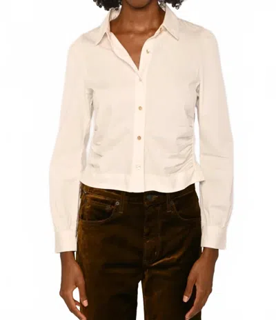 Love The Label Sylvan Long Sleeve Top In Snow White In Neutral