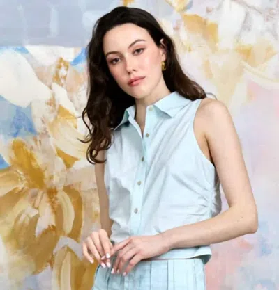 Love The Label Sylvan Tank In Ice Blue