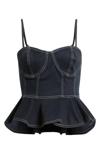 Love The Label Tabitha Peplum Denim Top