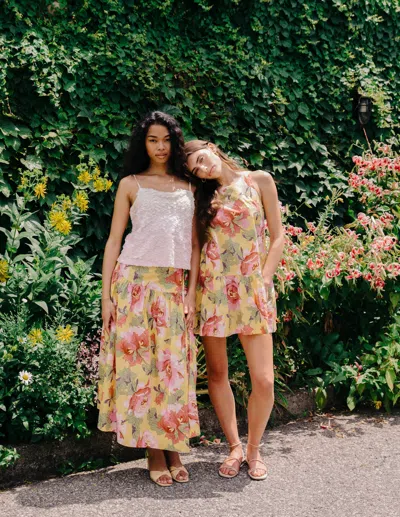 Love The Label Taylor Wrap Skirt In Multi
