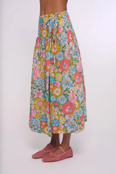 Love The Label Taylor Wrap Skirt In Multi