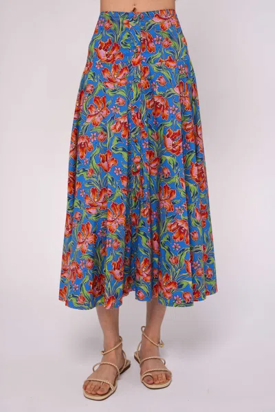 Love The Label Tricia Long Skirt In Blue