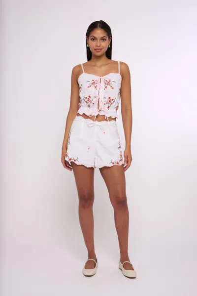 Love The Label Trinity Shorts In White