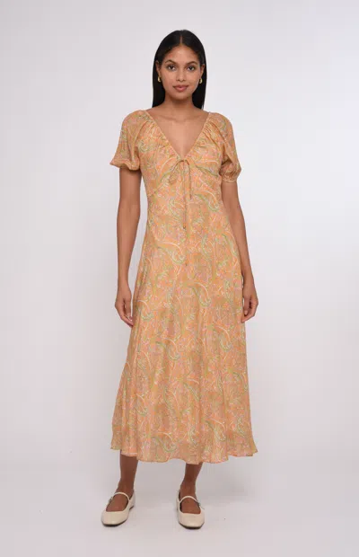 Love The Label Tyra Maxi Dress In Orange