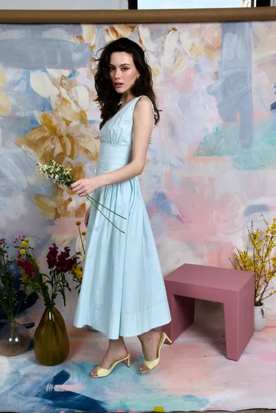 Love The Label Vesna Maxi Dress In Blue