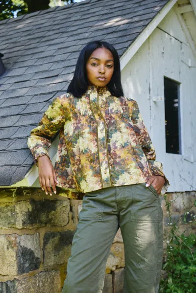 Love The Label Wiley Top In Autumn Arboretum Liberty Print