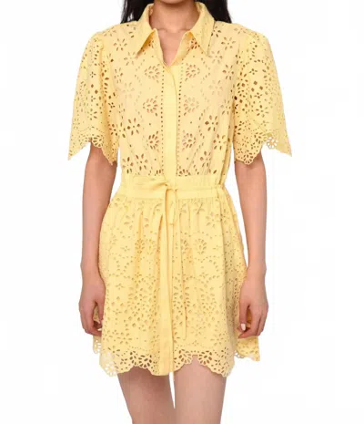 Love The Label Women's Cas Mini Dress In Sunlight In Yellow