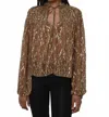Love The Label Meredith Top In Cavalier Python Print In Brown