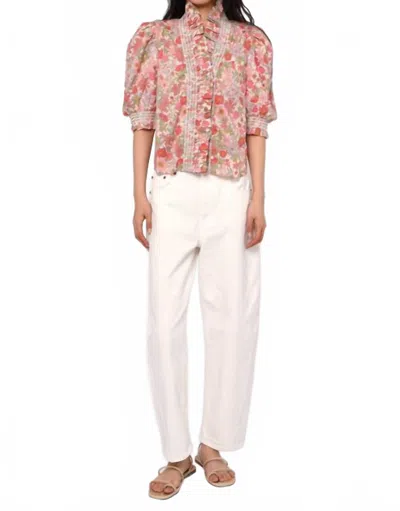 Love The Label Zuri Top In Clarabell Liberty Print In Multi