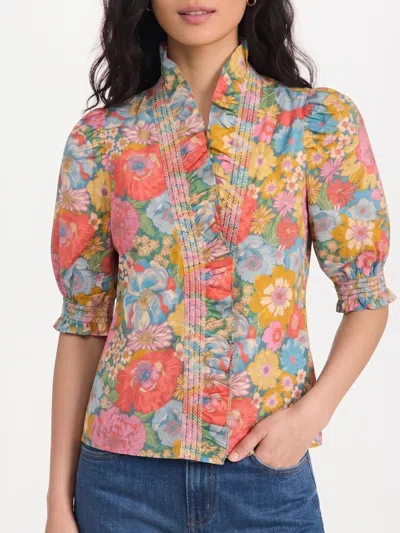 Love The Label Zuri Top In Summers In The Sun Liberty Print