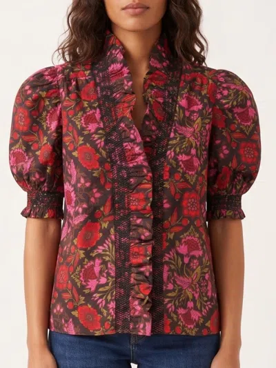 Love The Label Zuri Top In Tabitha Floral Print