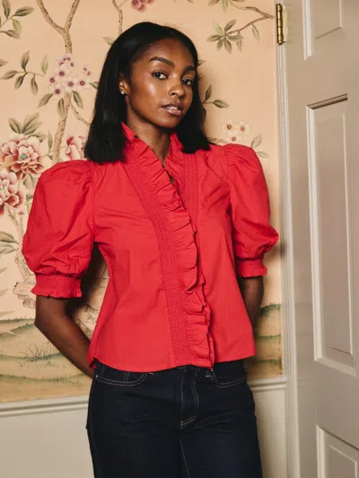 Love The Label Zuri Top In Red