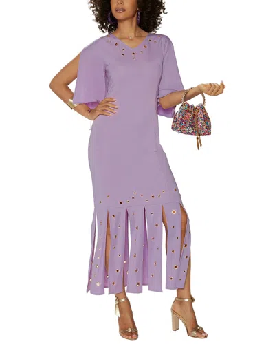 Love The Queen Midi Dress In Purple