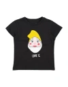 Love Therapy Toddler Girl T-shirt Black Size 6 Cotton In Black
