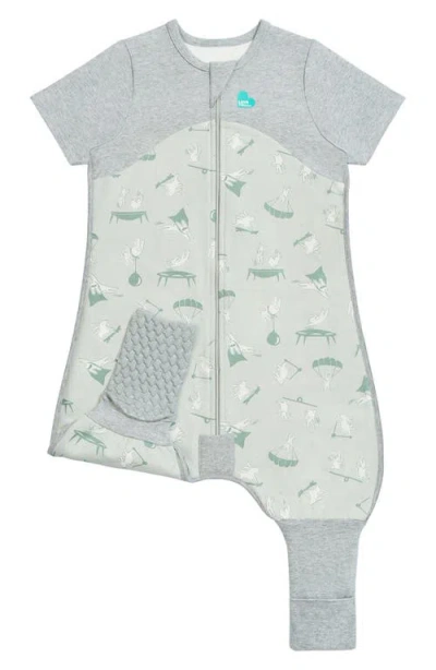 Love To Dream Babies'  Short Sleeve Sleep Suit In Daredevil Olive