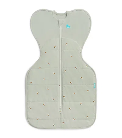 Love To Dream Stretch-cotton Bee Swaddle In Green